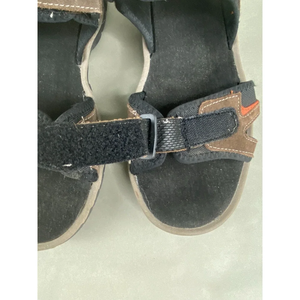 Canyon Creek Mens Brown Suede Leather Adjustable Strappy Sport Sandals Sz 12